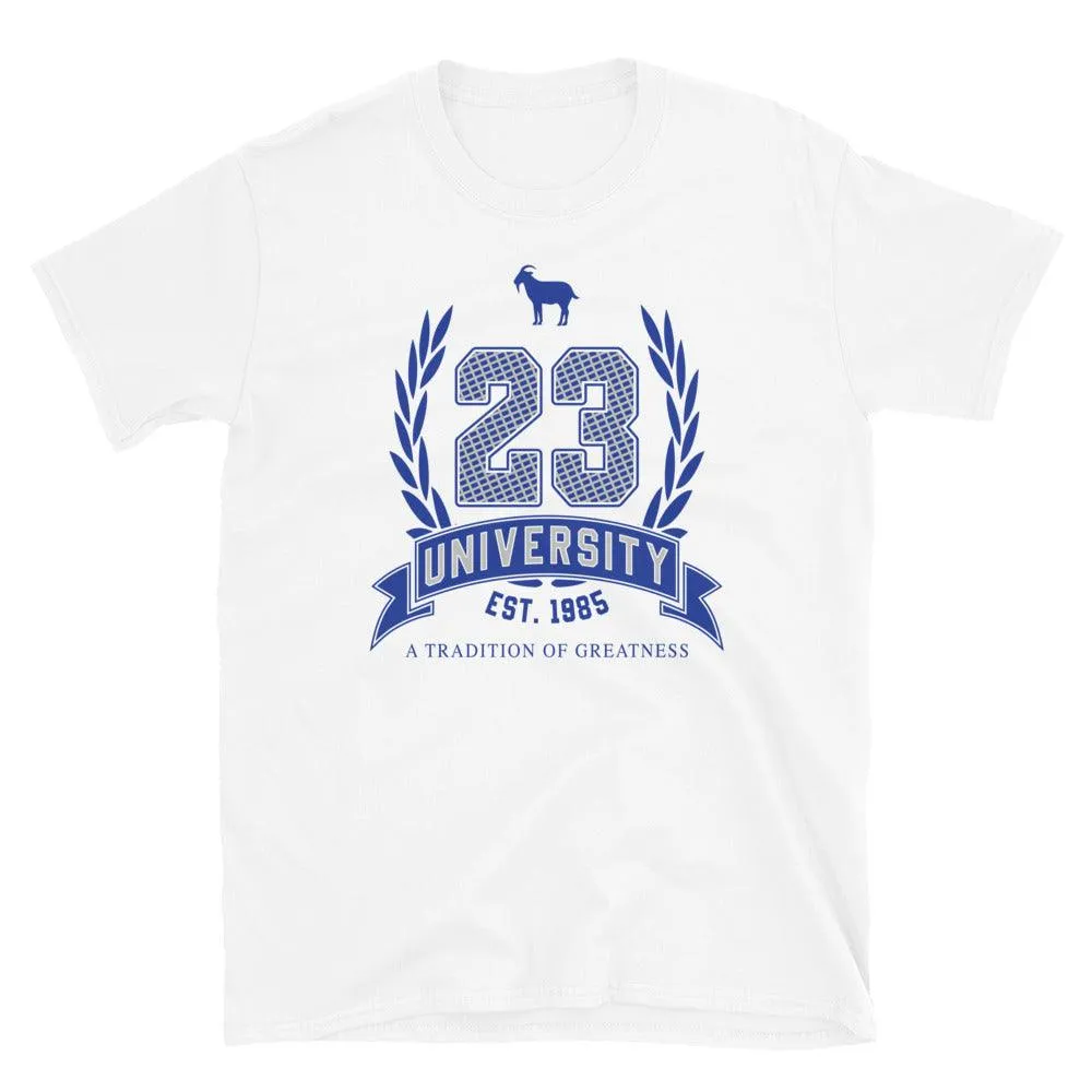 23 University Shirt To Match Air Jordan 5 Racer Blue