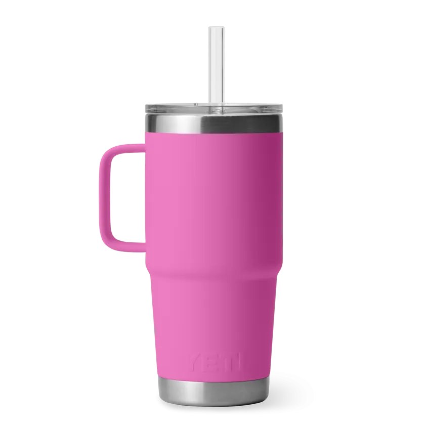 25 oz. / 739ml Straw Mug w/ Straw Lid -  Wildflower Fuchsia