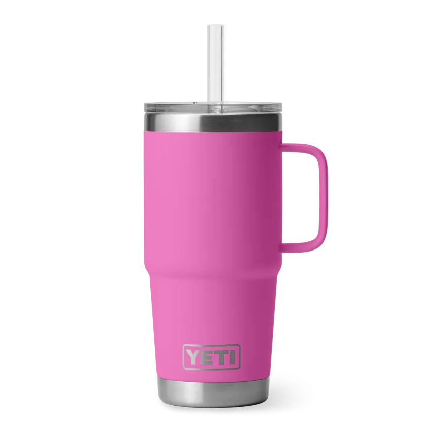 25 oz. / 739ml Straw Mug w/ Straw Lid -  Wildflower Fuchsia