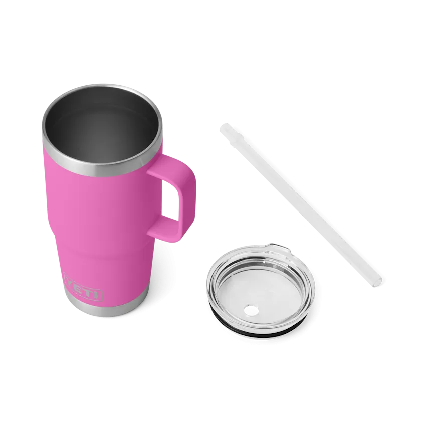 25 oz. / 739ml Straw Mug w/ Straw Lid -  Wildflower Fuchsia