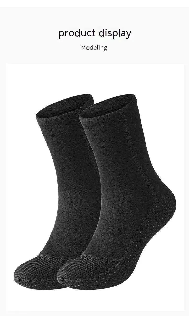 3mm Diving Cold-proof Warm Wear-resistant Non-slip Swimming Snorkeling Surfing Beach Socks