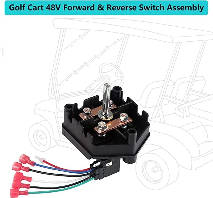 48 Volt Golf Cart Forward Reverse Switch Assembly for Club Car DS 1996-up - 10L0L