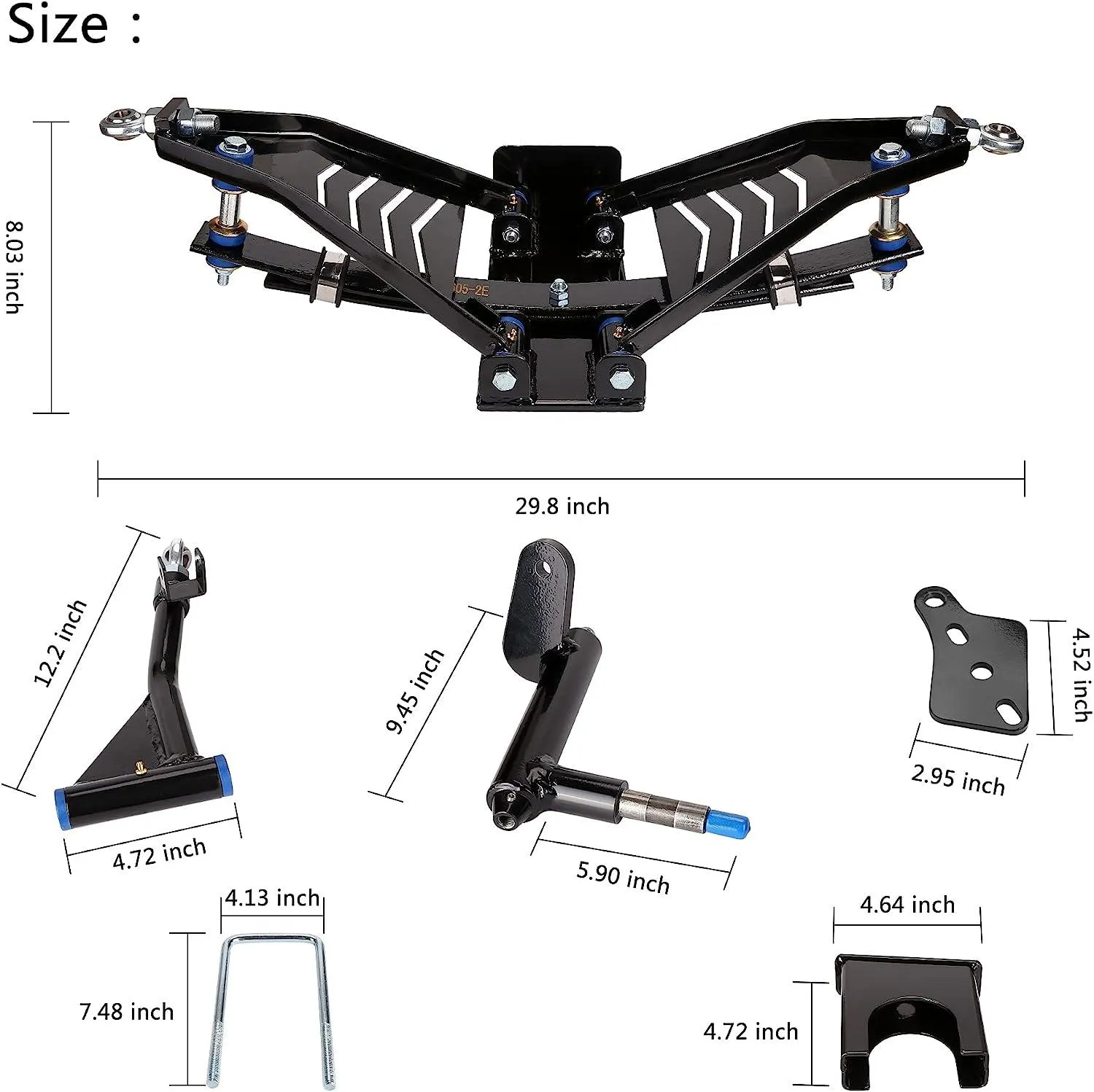 6 Inch Golf Cart Lift Kits for Club Car Precedent 2004-up - 10L0L