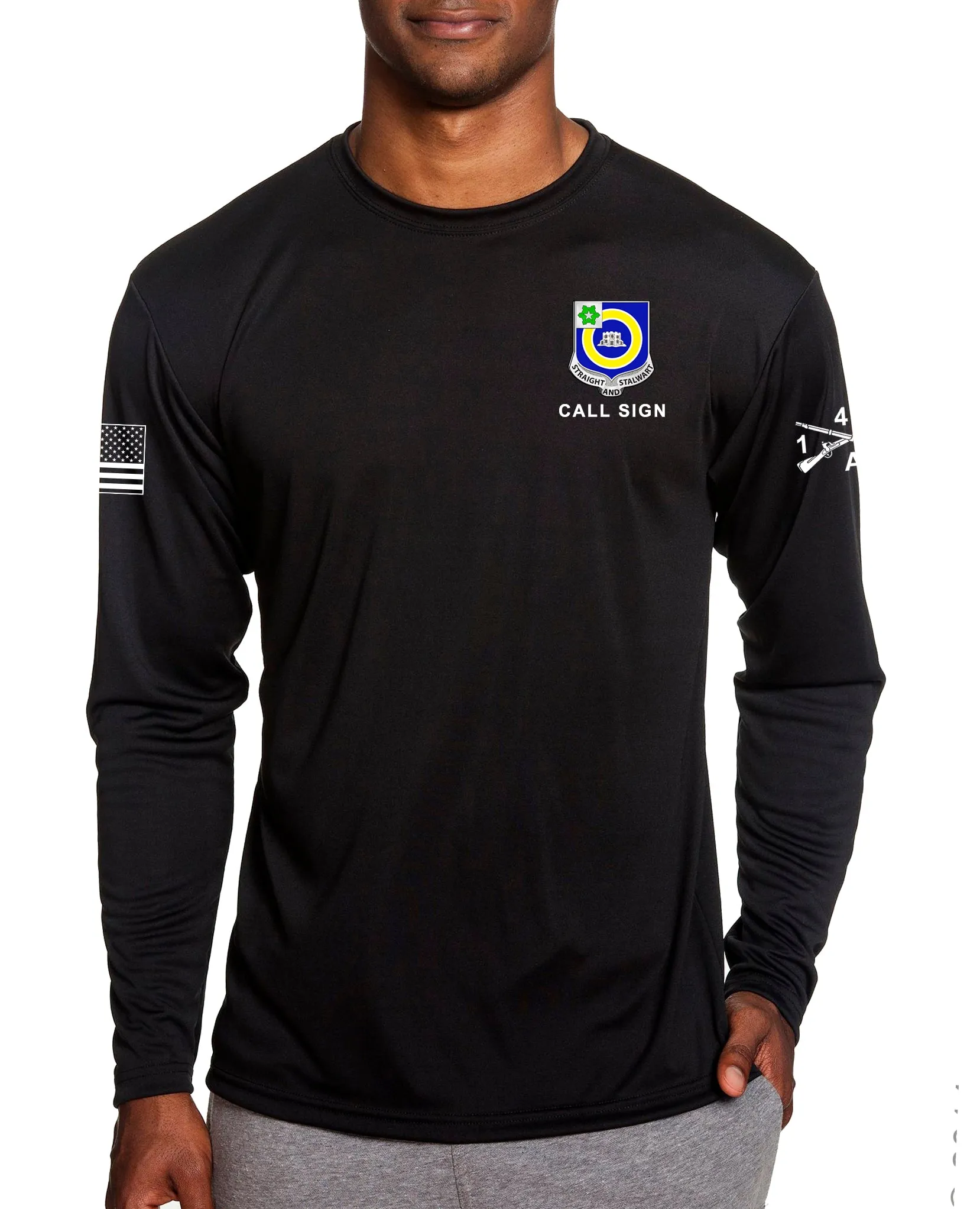 Able Co Long Sleeve Performance PT Shirt. This shirt IS approved for PT.