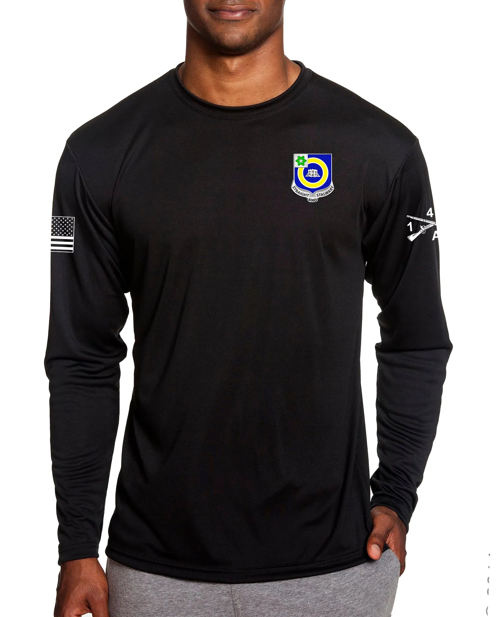 Able Co Long Sleeve Performance PT Shirt. This shirt IS approved for PT.