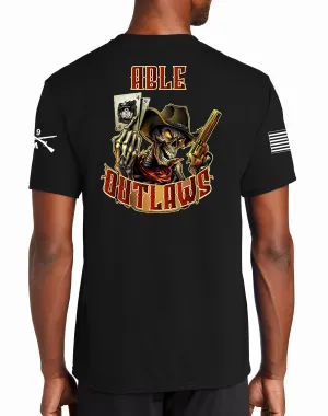 Able Outlaws Polyester Short Sleeve PT Shirt (FEELS LIKE COTTON). This shirt IS approved for PT.