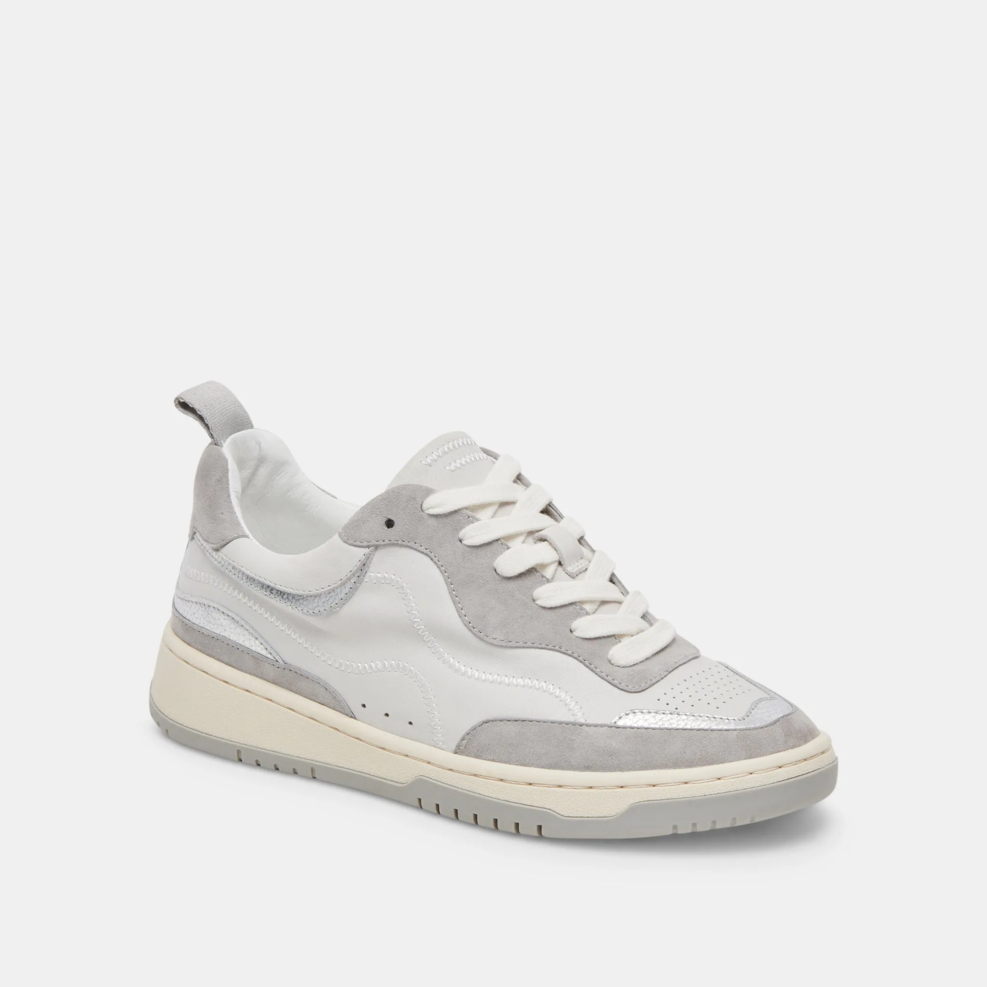 ADELLA SNEAKERS WHITE GREY LEATHER