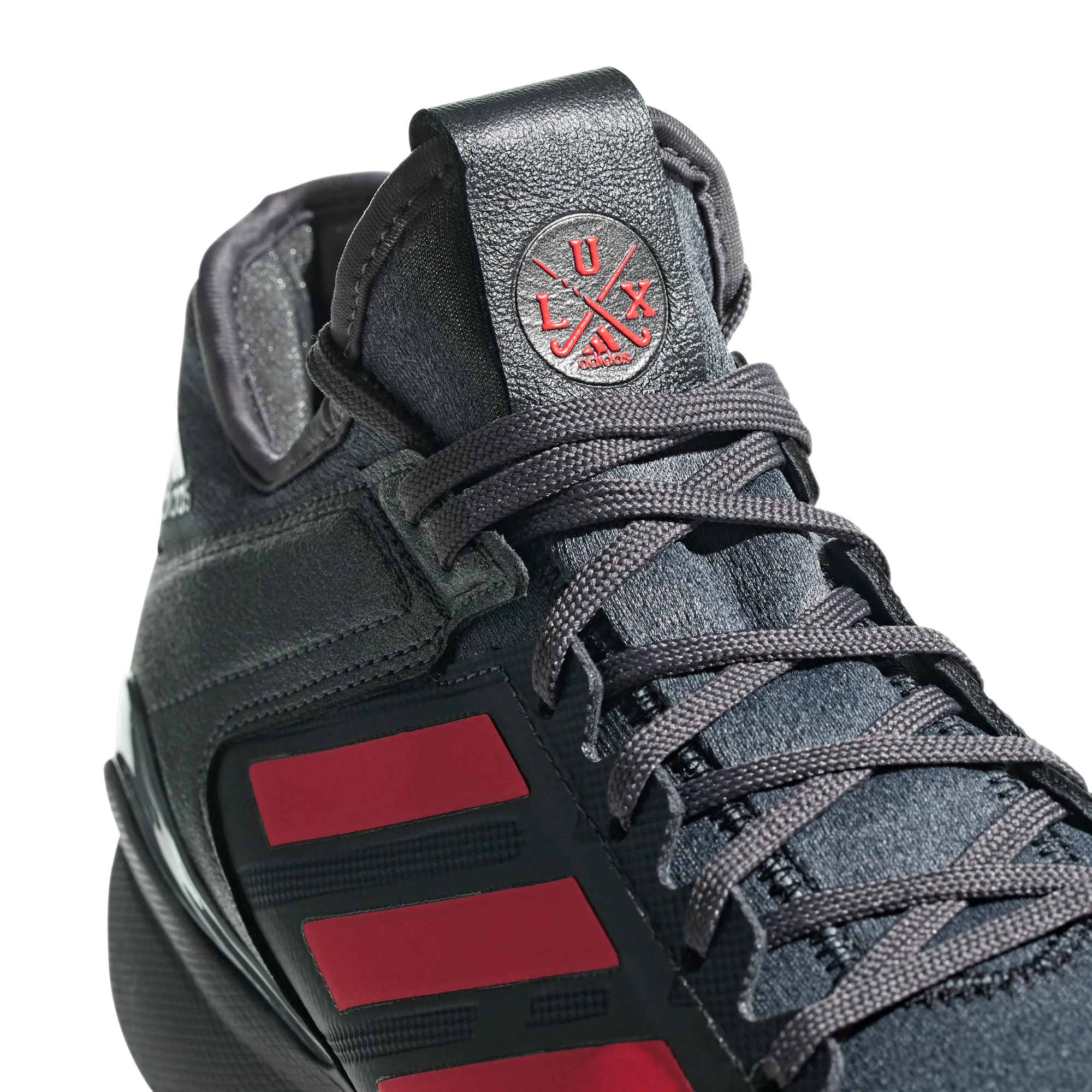 Adidas Lux Speed 2019 Black/Red/Night Hockey Shoes