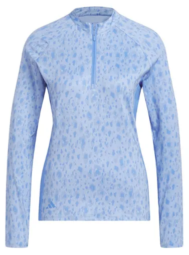 Adidas Women's Ultimate 365 Long Sleeve Print Shirt Blue Fusion