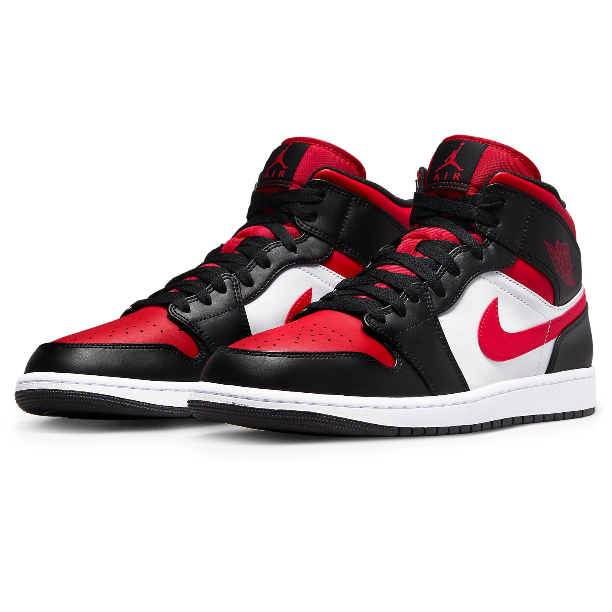 Air Jordan 1 Mid White Black Red (2022)