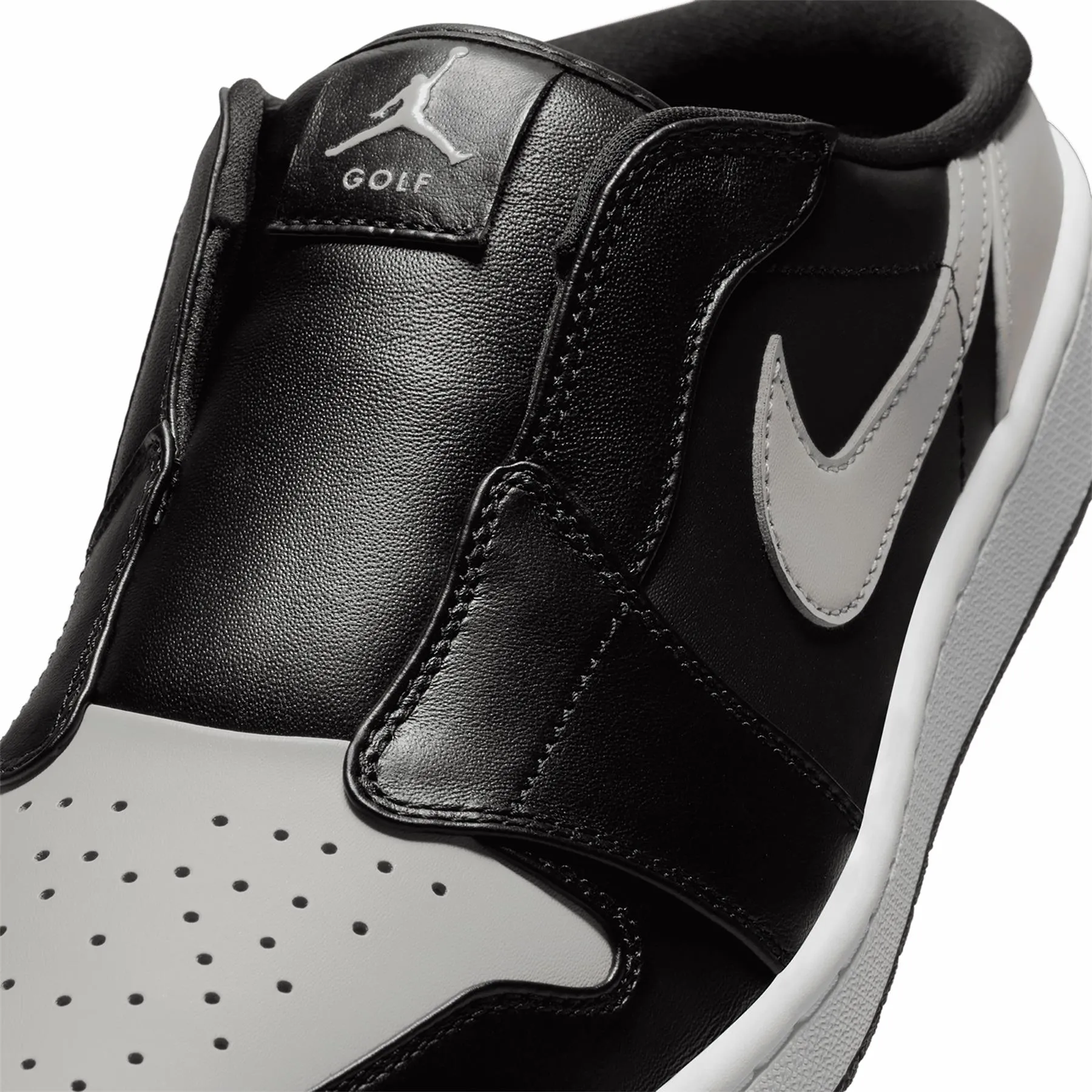 Air Jordan 1 Mule Golf Shoes Black/Medium Grey - W24