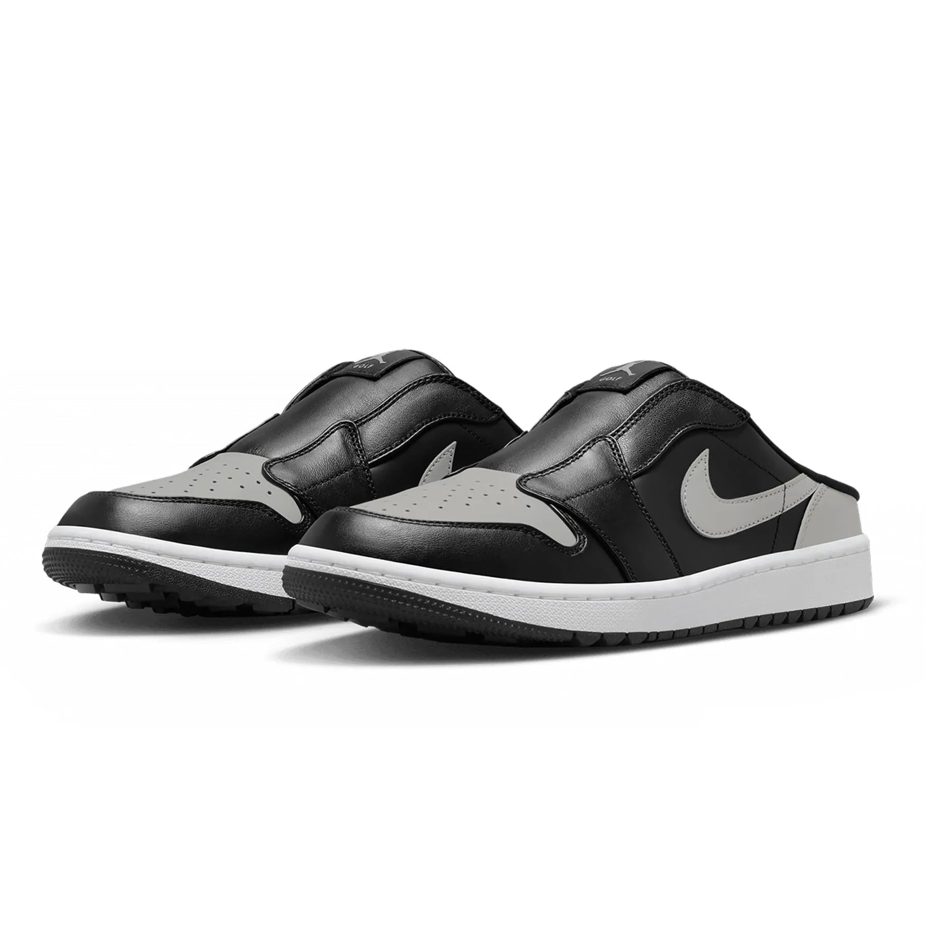 Air Jordan 1 Mule Golf Shoes Black/Medium Grey - W24