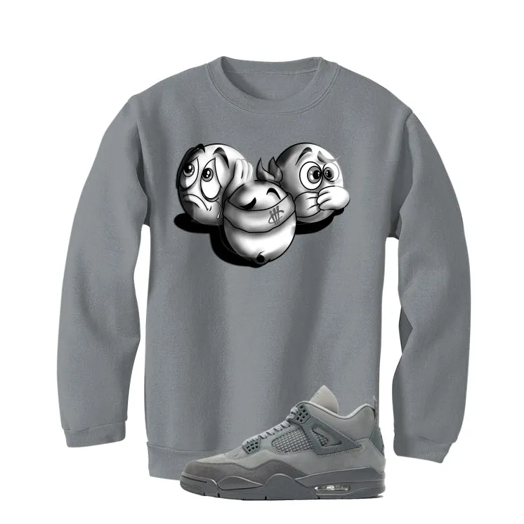 Air Jordan 4 Paris Olympics Grey T-Shirt (SEE NO EVIL)| illcurrency