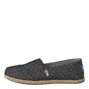 Alpargata Black Dot Chambray Rope Sole