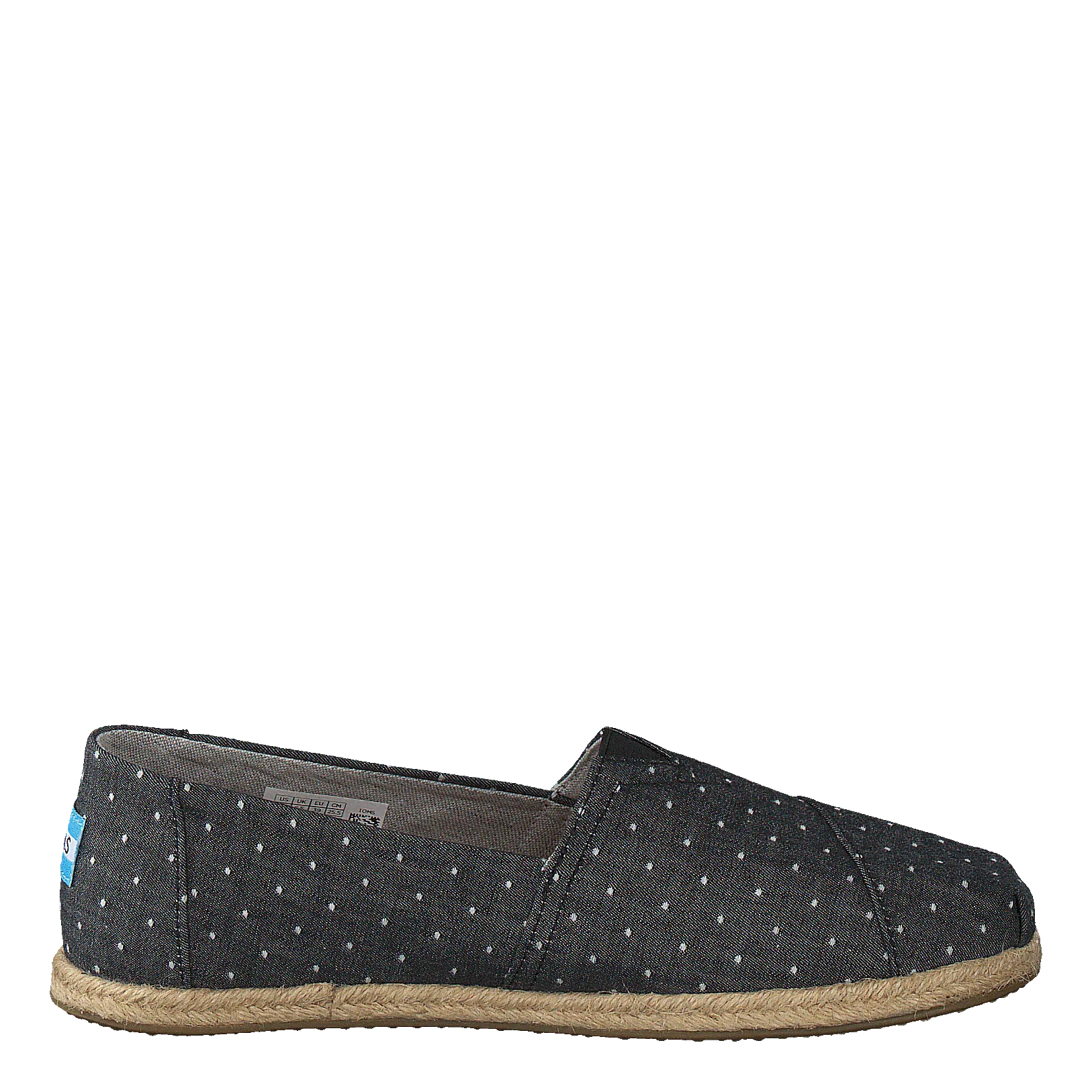 Alpargata Black Dot Chambray Rope Sole