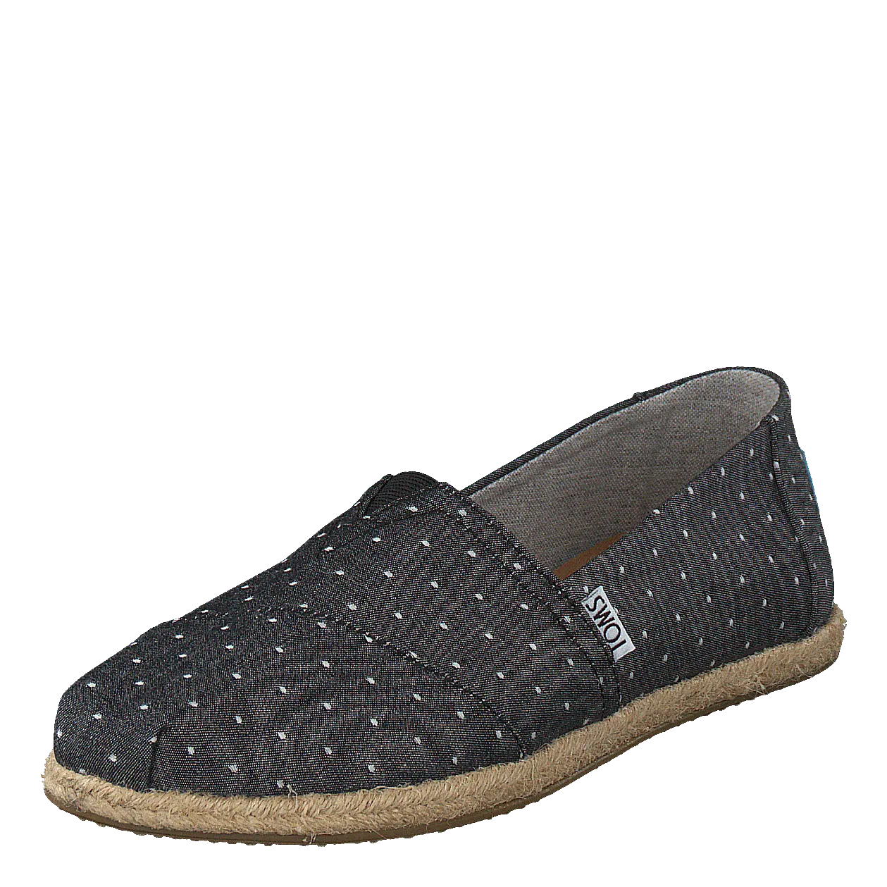 Alpargata Black Dot Chambray Rope Sole