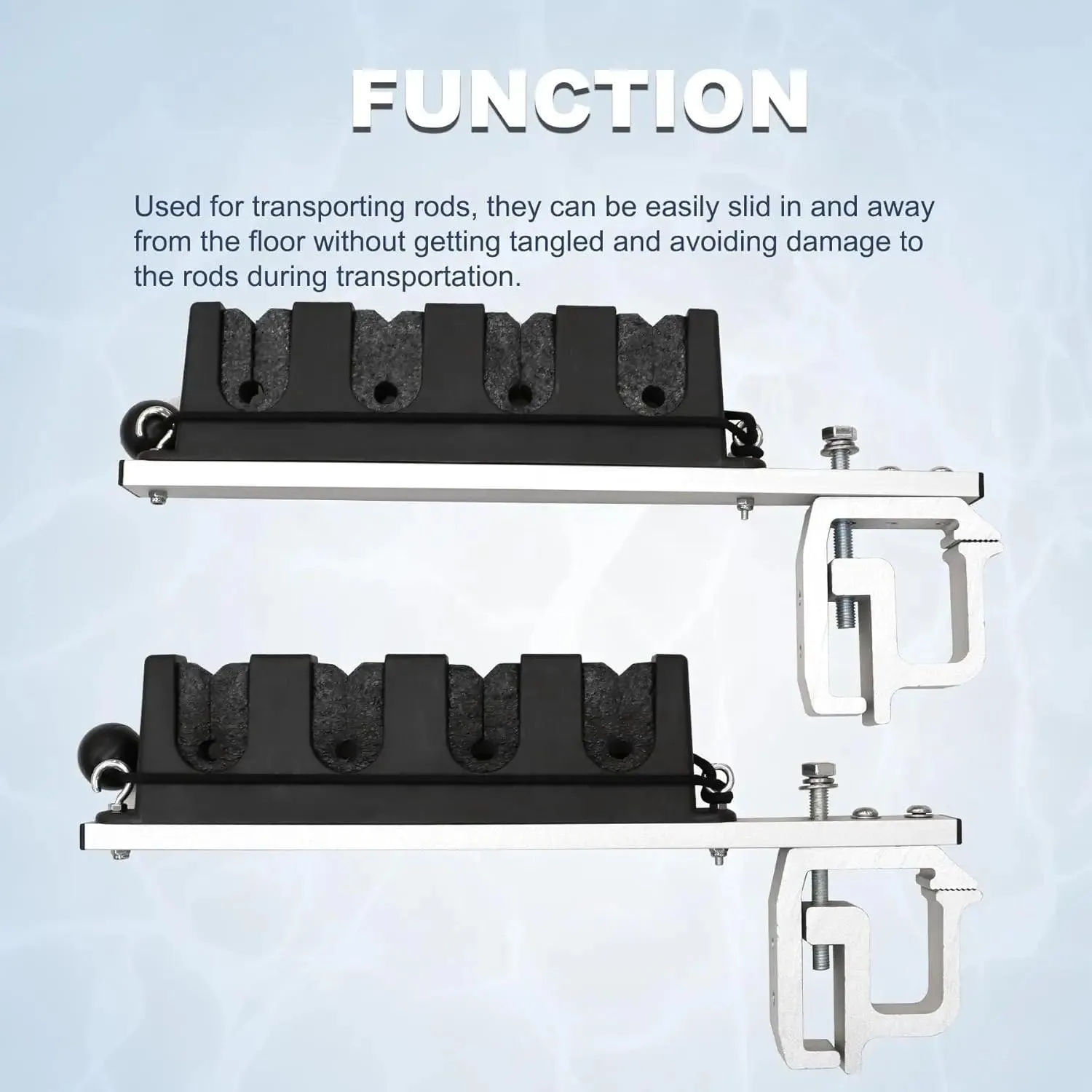 Aluminum Clamp on Rod Holder