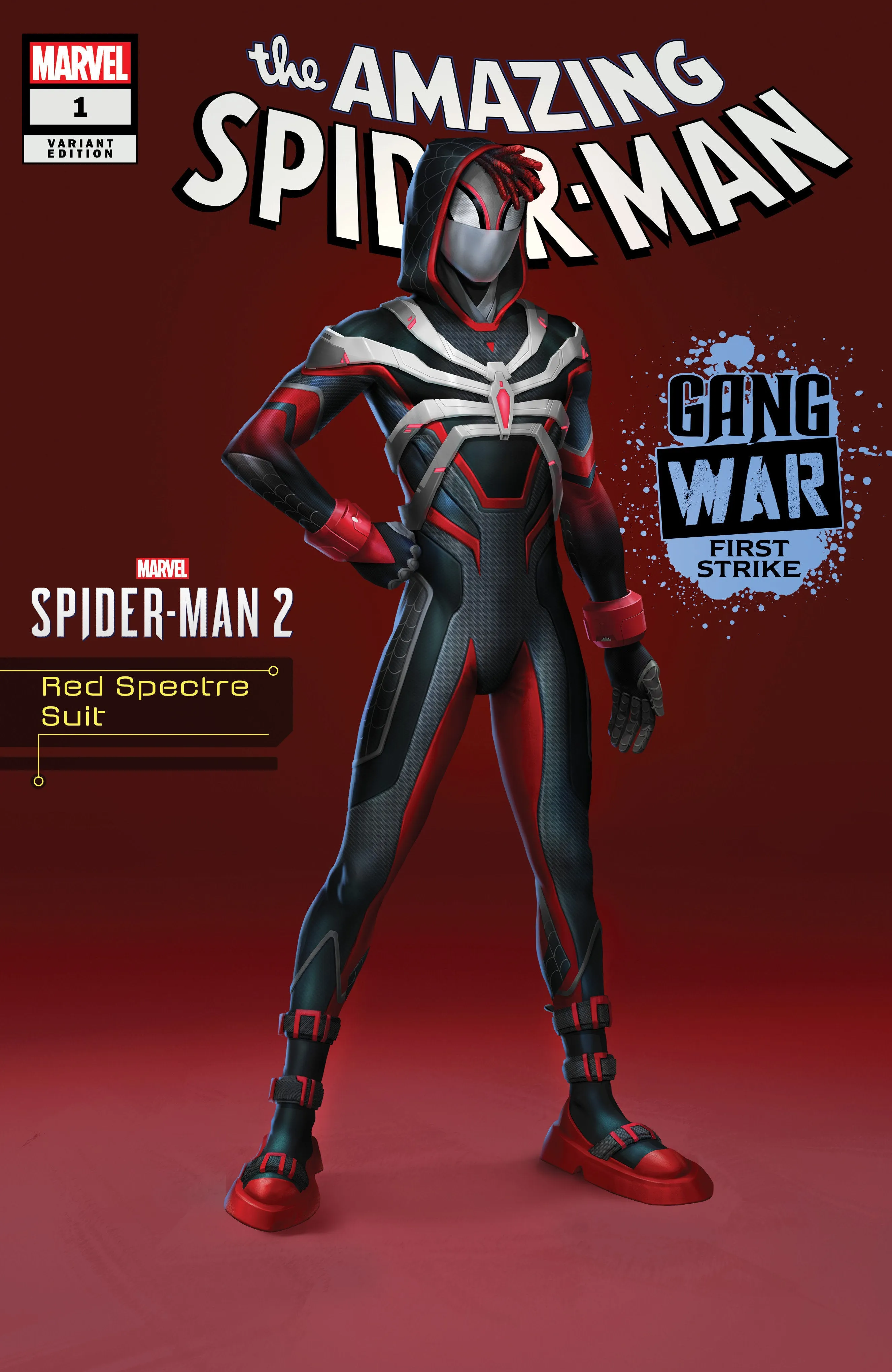 Amazing Spider-Man: Gang War First Strike 1 Red Spectre Suit Marvel'S Spider-Man 2 Variant [Gw]