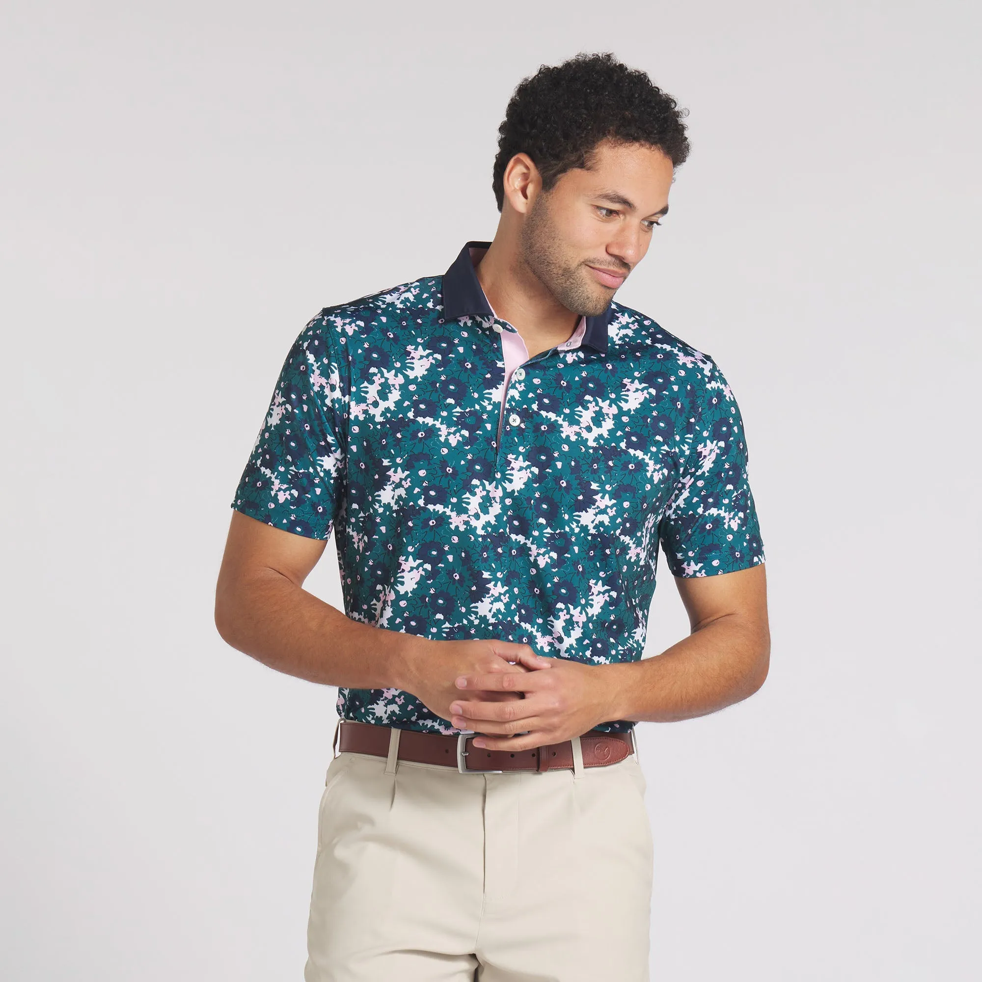 AP Floral Golf Polo