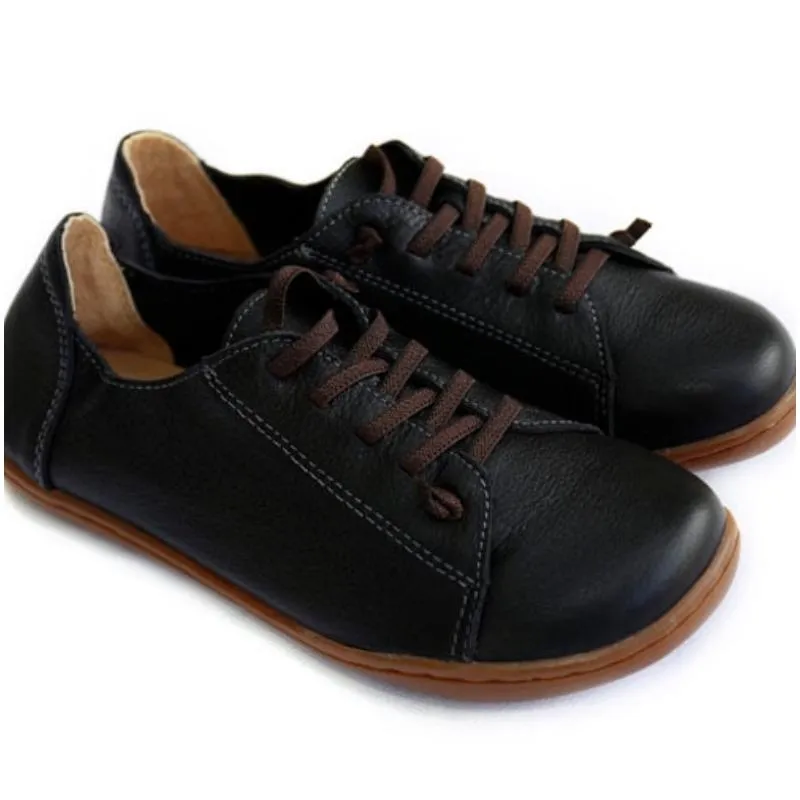 Authentic Leather Plain Toe Shoes