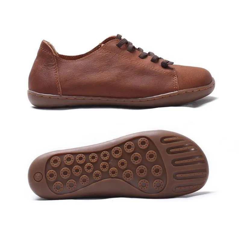 Authentic Leather Plain Toe Shoes