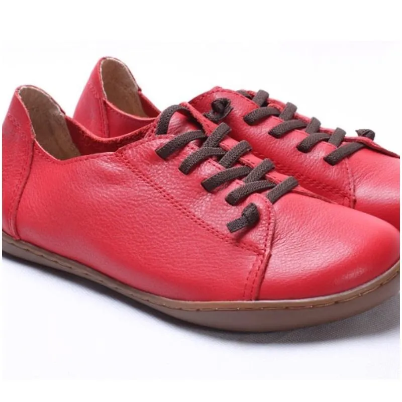 Authentic Leather Plain Toe Shoes