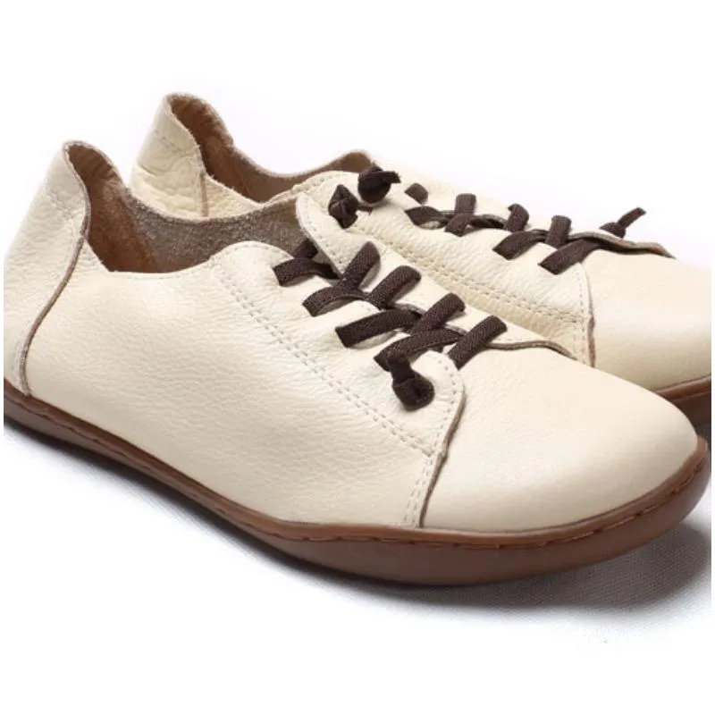 Authentic Leather Plain Toe Shoes