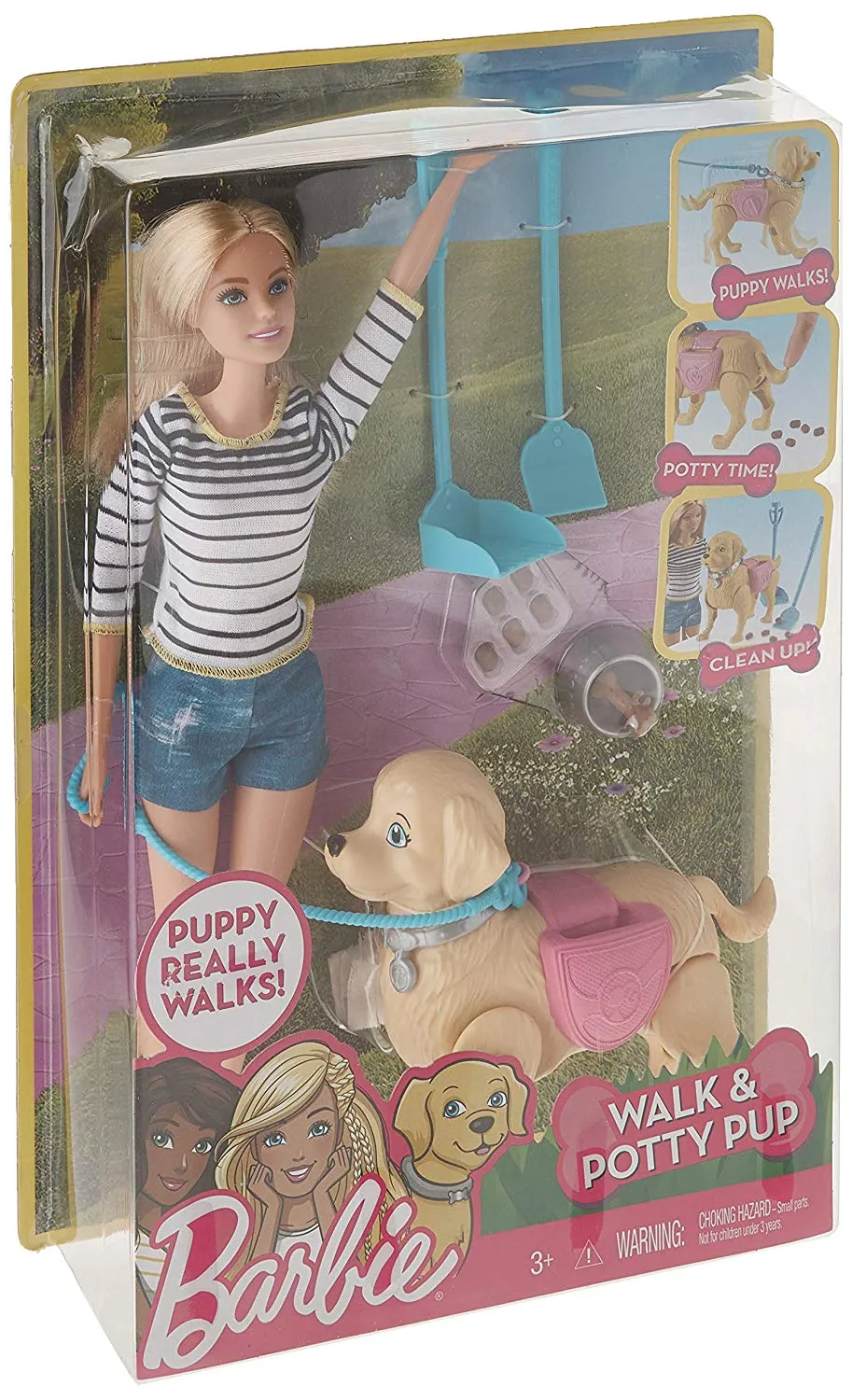 Barbie Walk & Potty Pup, Blonde