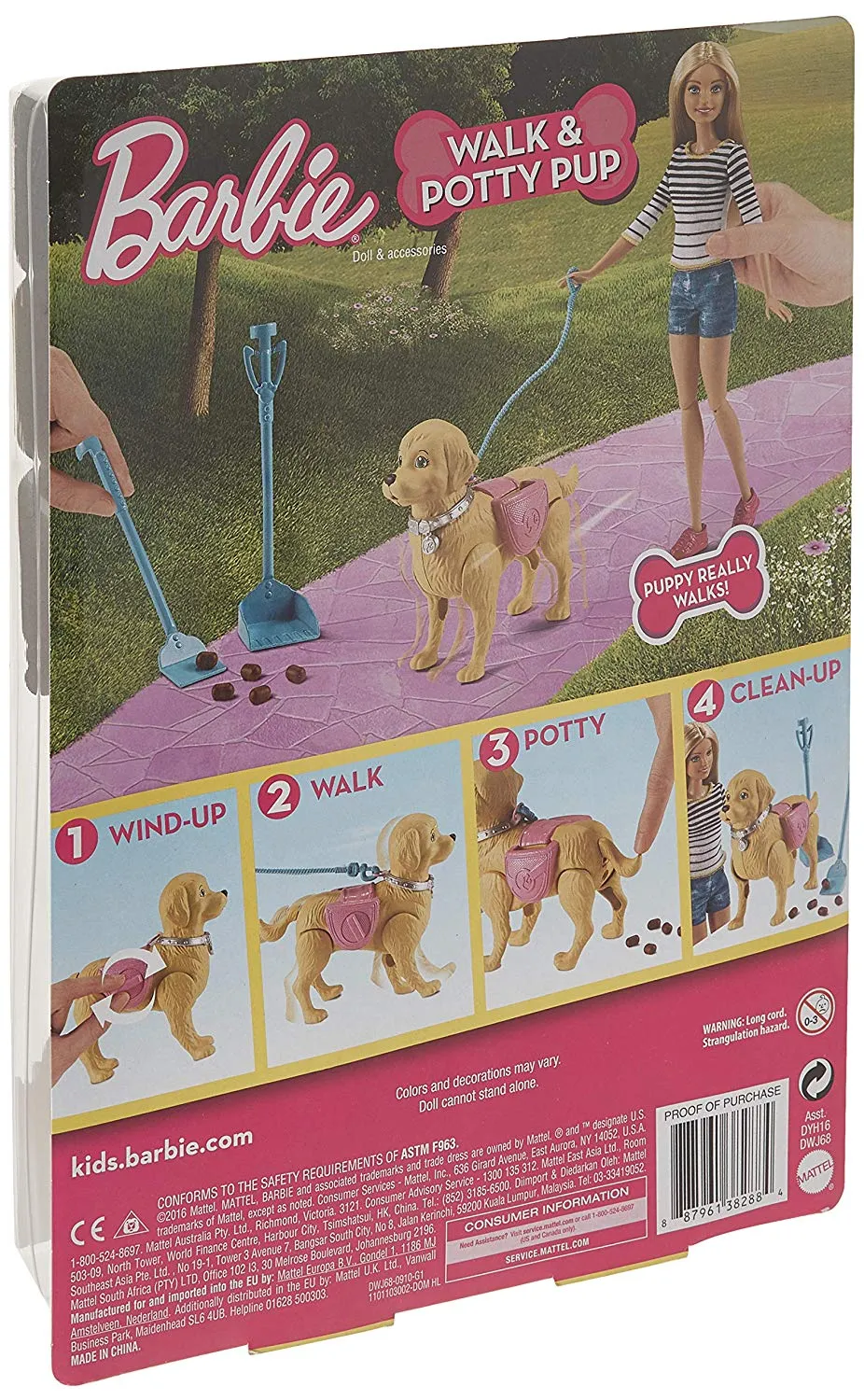 Barbie Walk & Potty Pup, Blonde