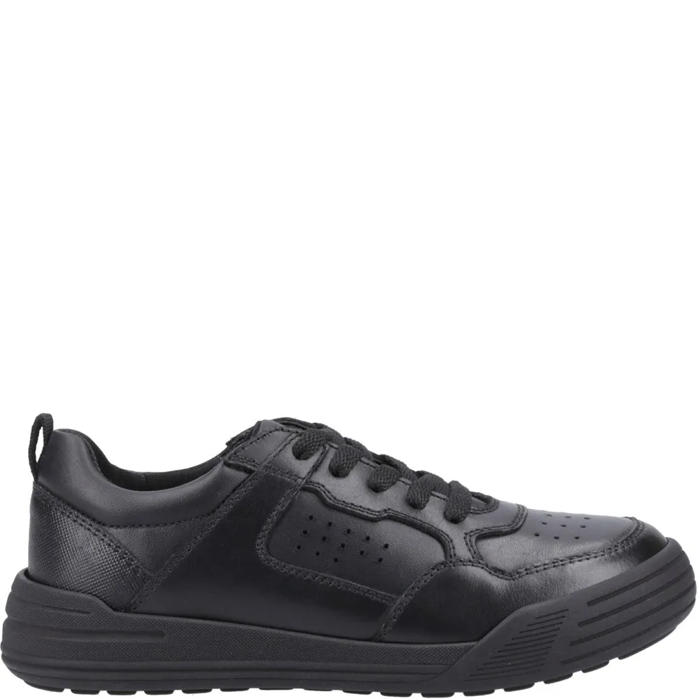 Black Shane Junior School Shoes