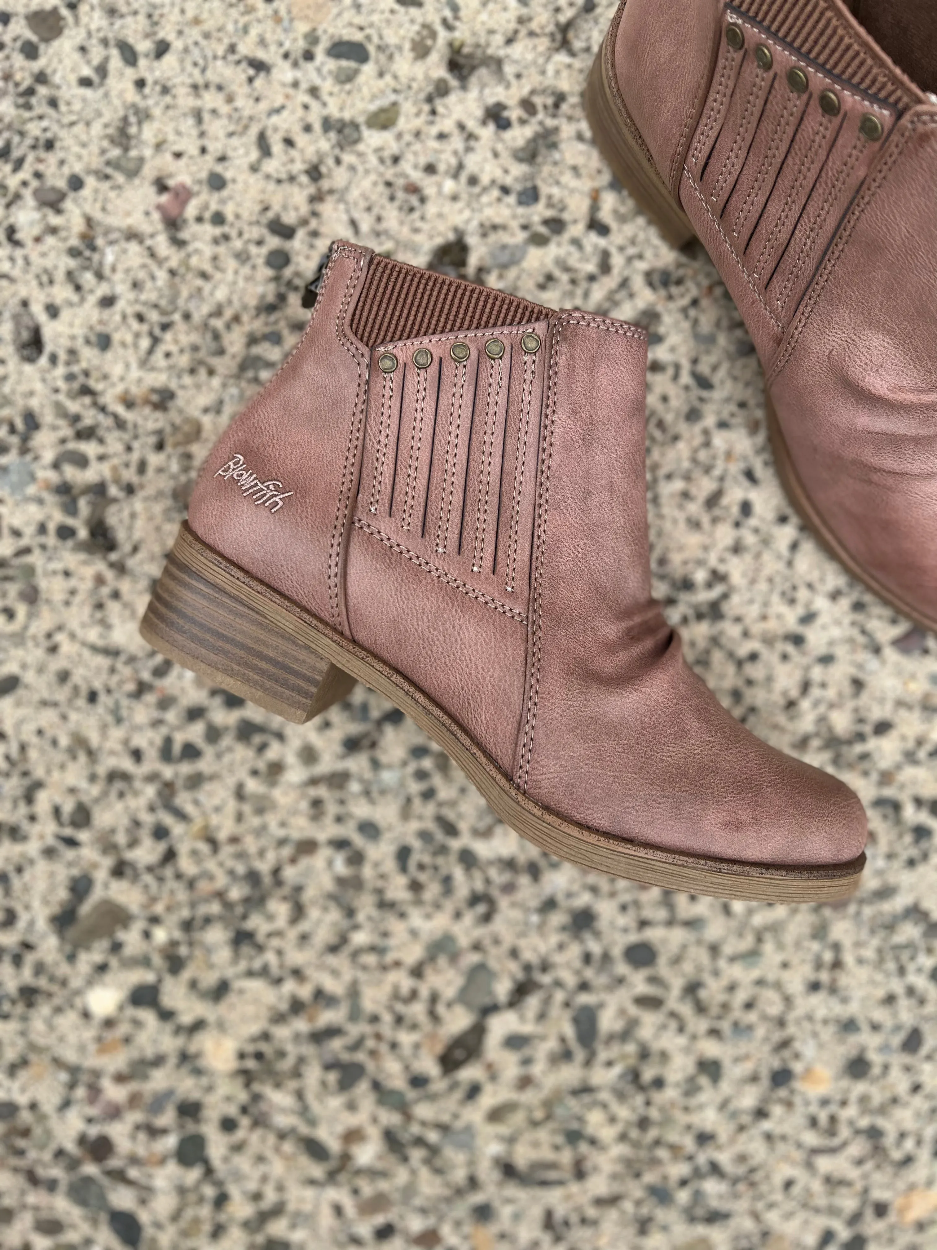 Blowfish Vada Booties (Slate Rose)