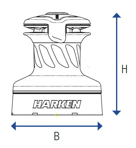 Blue Performance Winch Cover