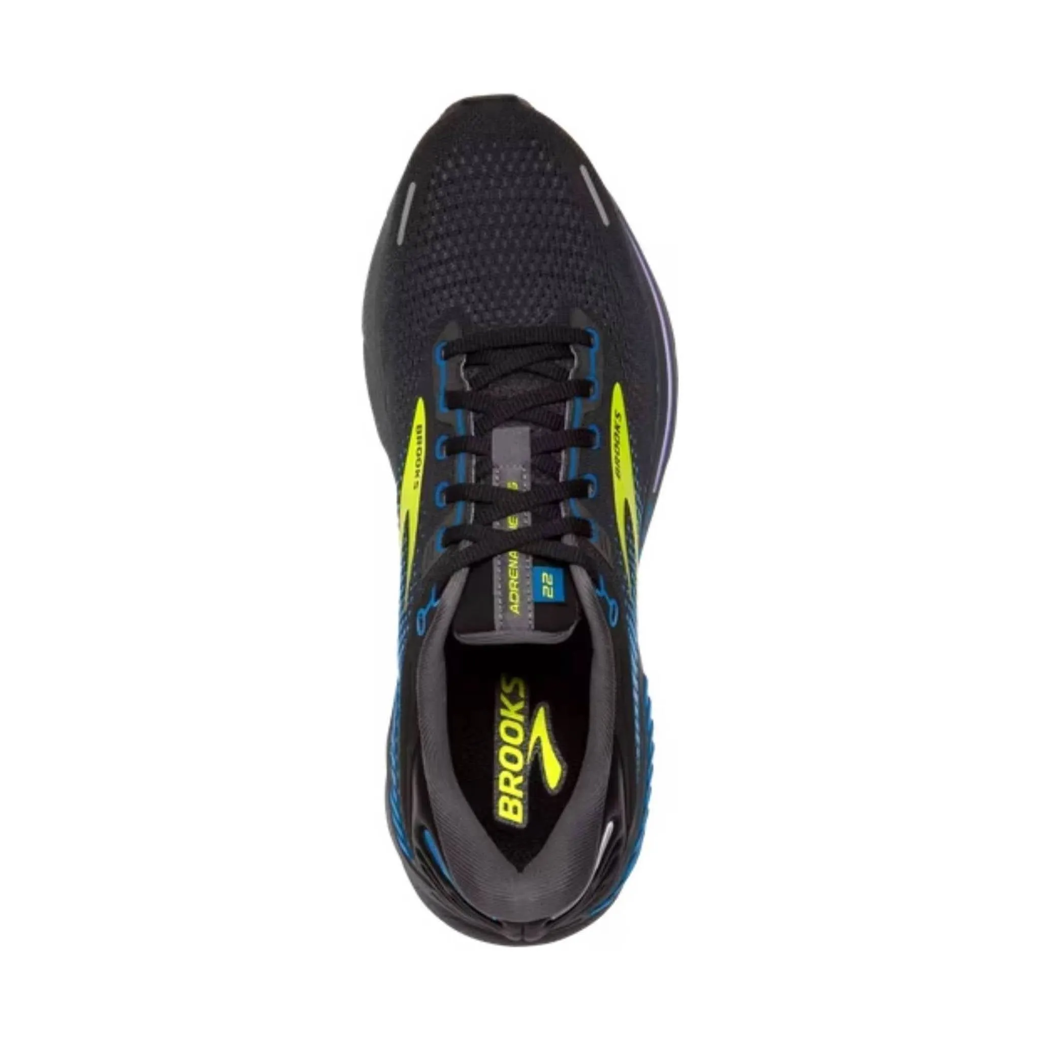 Brooks Men's Adrenaline GTS 22 Road Running Shoes - Black/Blue/Nightlife - ONLINE STORE CREDIT/EXCHANGE ONLY