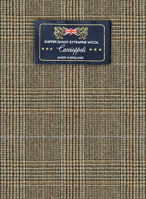 Caccioppoli Dapper Dandy Batito Brown Wool Suit