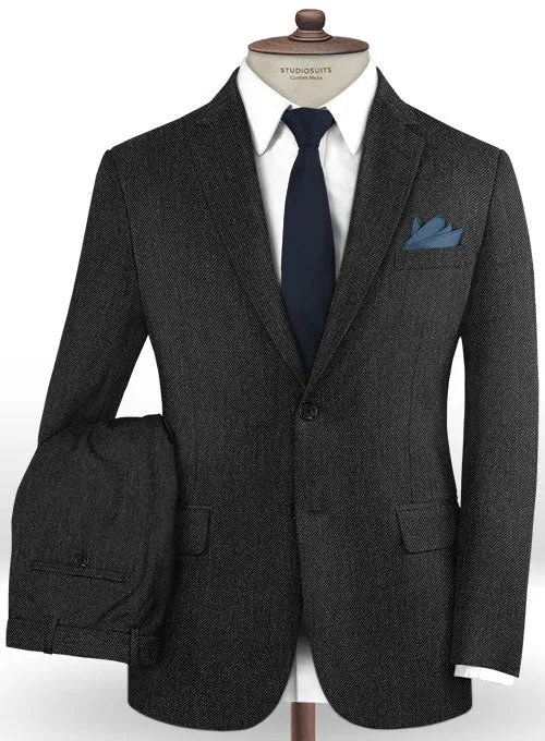 Caccioppoli Dapper Dandy Lead Gray Wool Suit