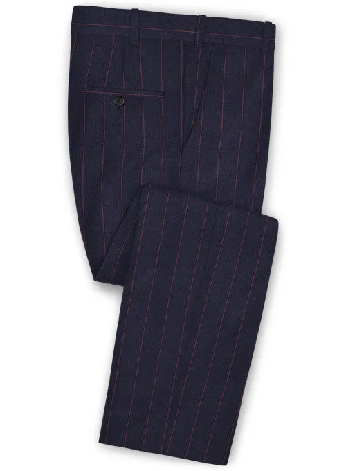 Caccioppoli Dapper Dandy Yanti Dark Blue Wool Pants