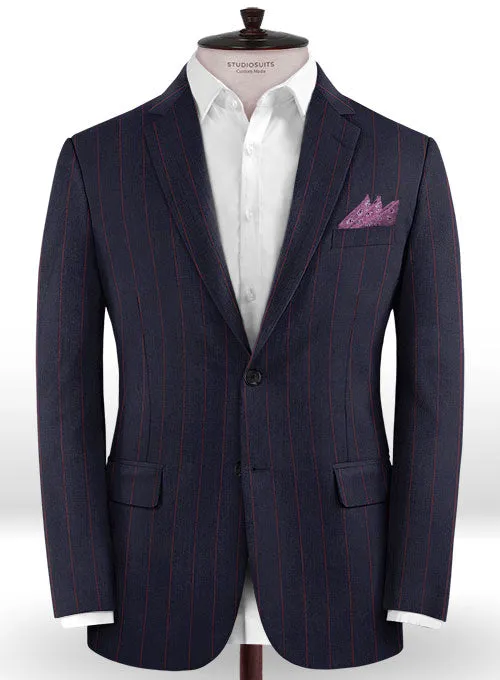 Caccioppoli Dapper Dandy Yanti Dark Blue Wool Suit