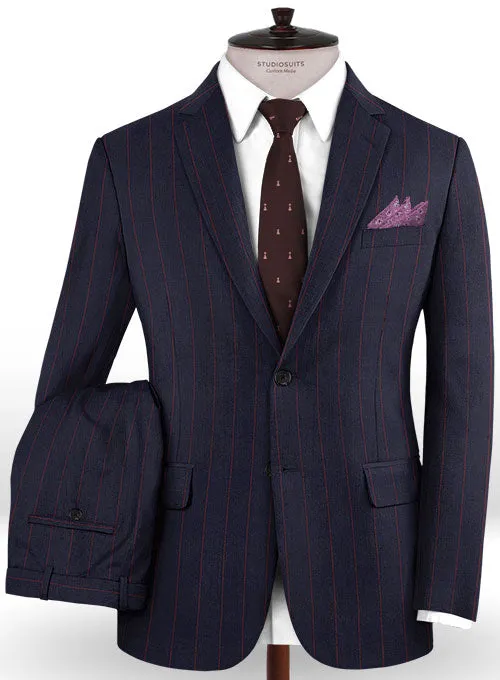 Caccioppoli Dapper Dandy Yanti Dark Blue Wool Suit