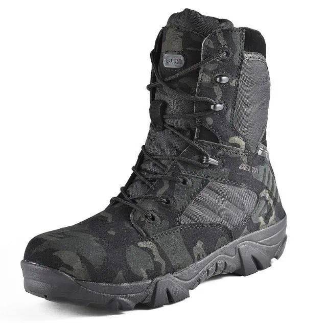 Camouflage Men Work Boots/Tactical Military Heavy Duty Ankle Boots Men