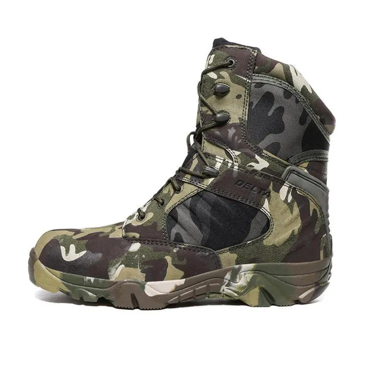 Camouflage Men Work Boots/Tactical Military Heavy Duty Ankle Boots Men