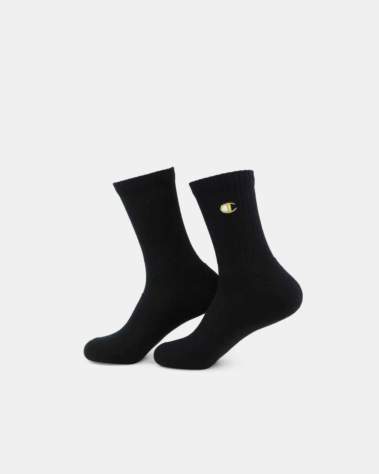 Champion LFS C Crew Socks 3 Pack Black/Gold