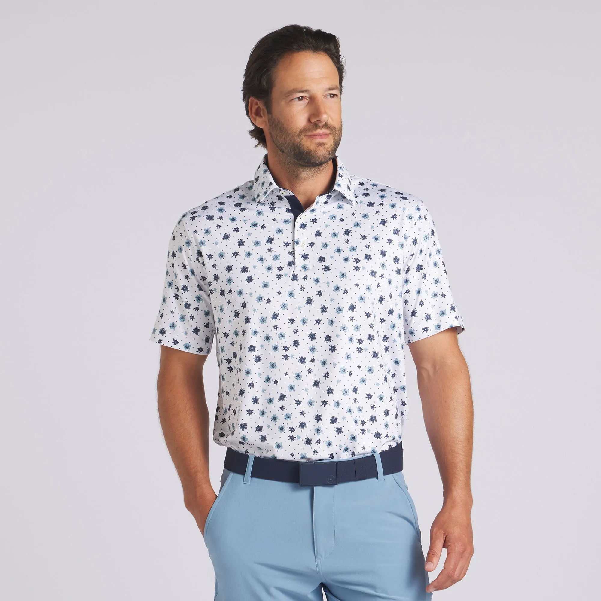 CLOUDSPUN Floral Golf Polo