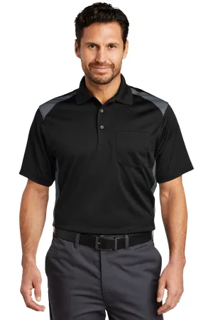 CornerStone® Select Snag-Proof Two Way Colorblock Pocket Polo. CS416