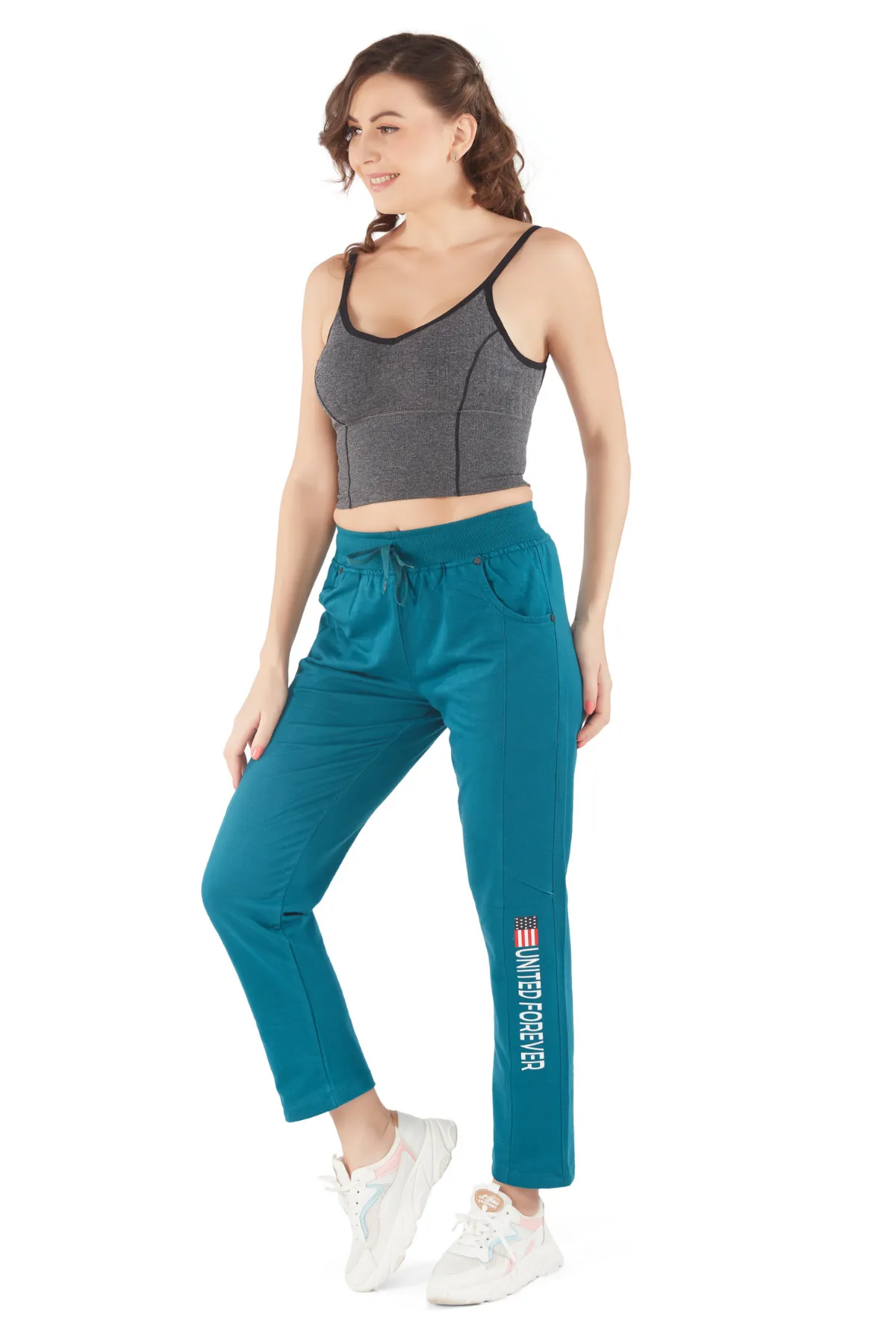 Cotton Regular Fit Lounge Pants For Women