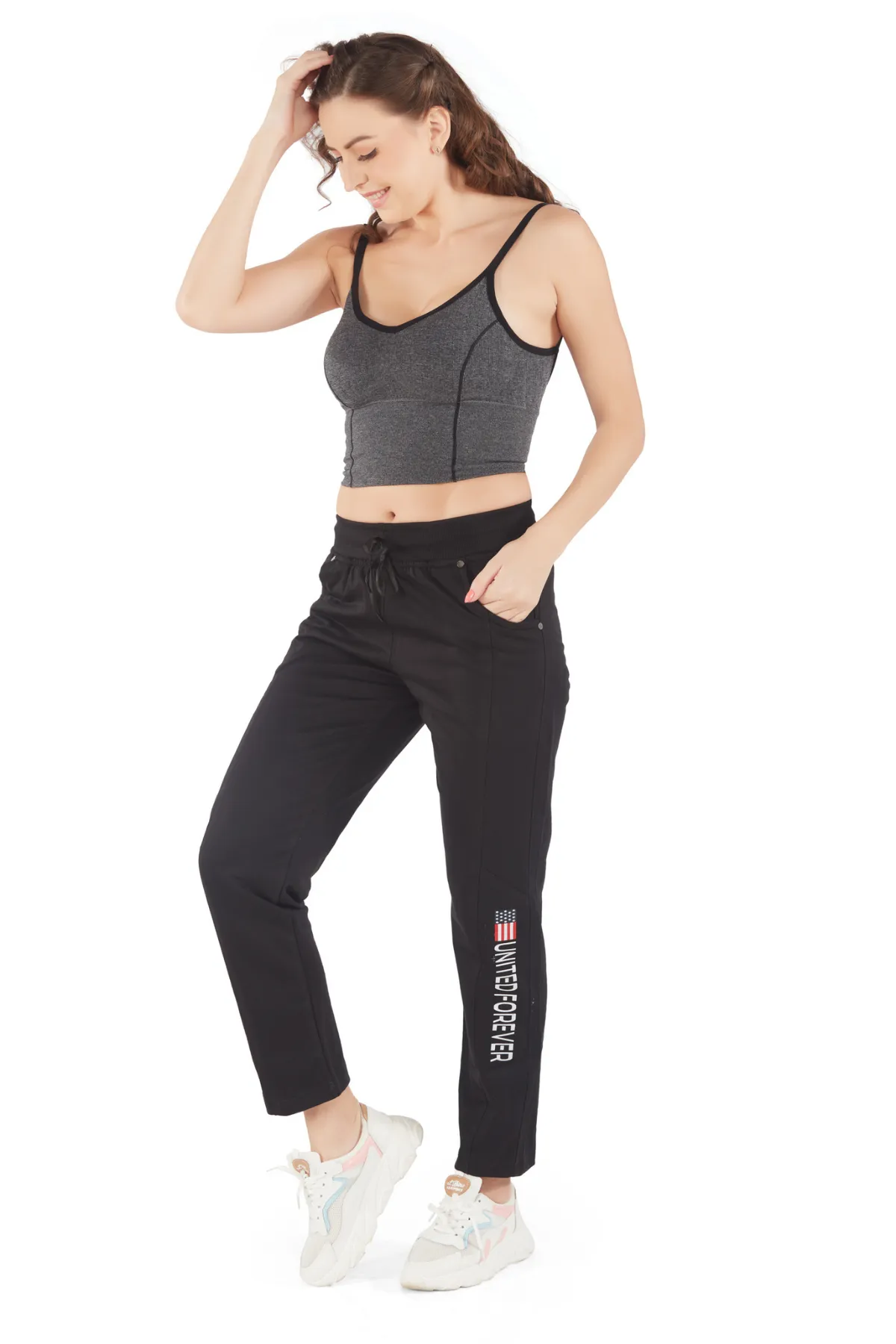 Cotton Regular Fit Lounge Pants For Women