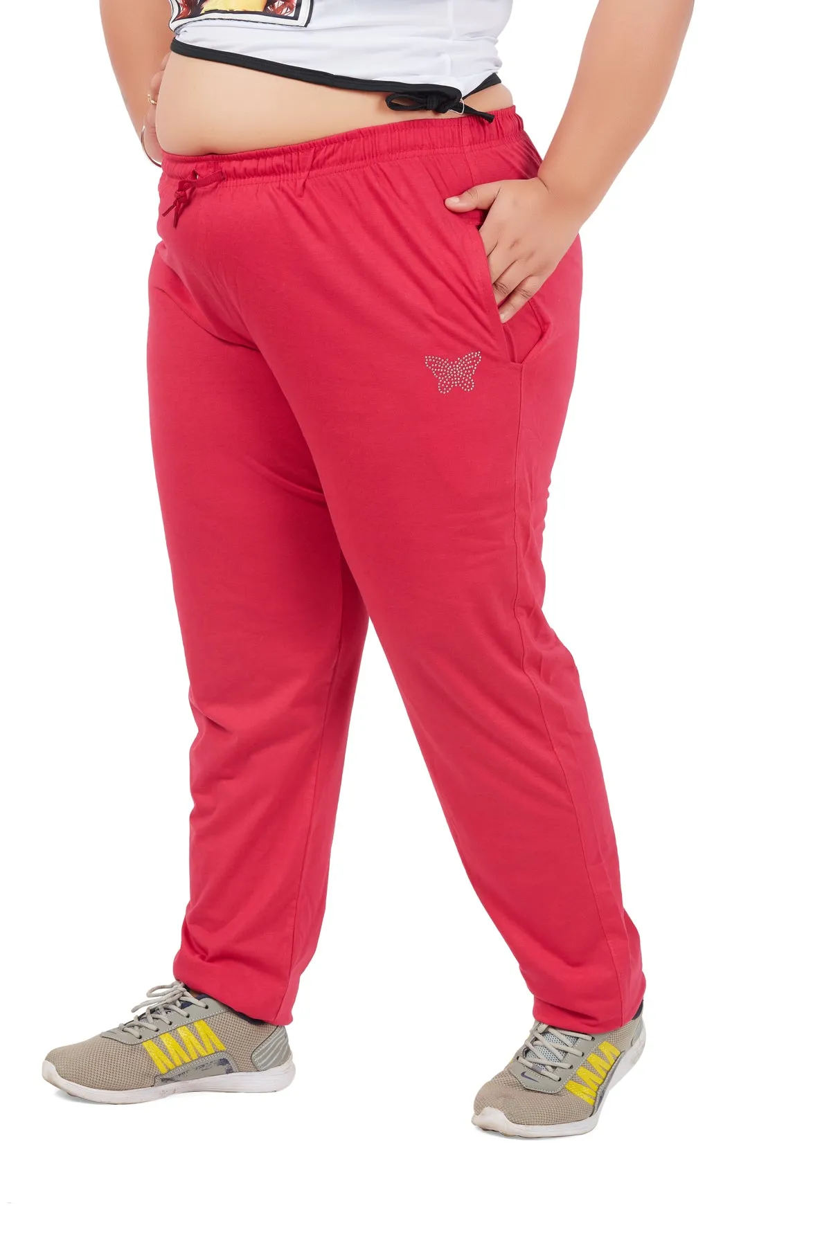 Cotton Track Pants For Women Pack of 3 (Pink/Persian & Wine )