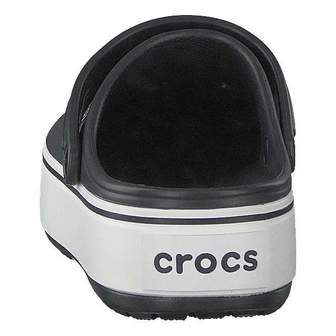 Crocband Platform Clog Black/white