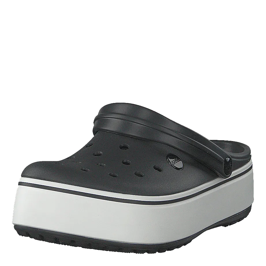 Crocband Platform Clog Black/white