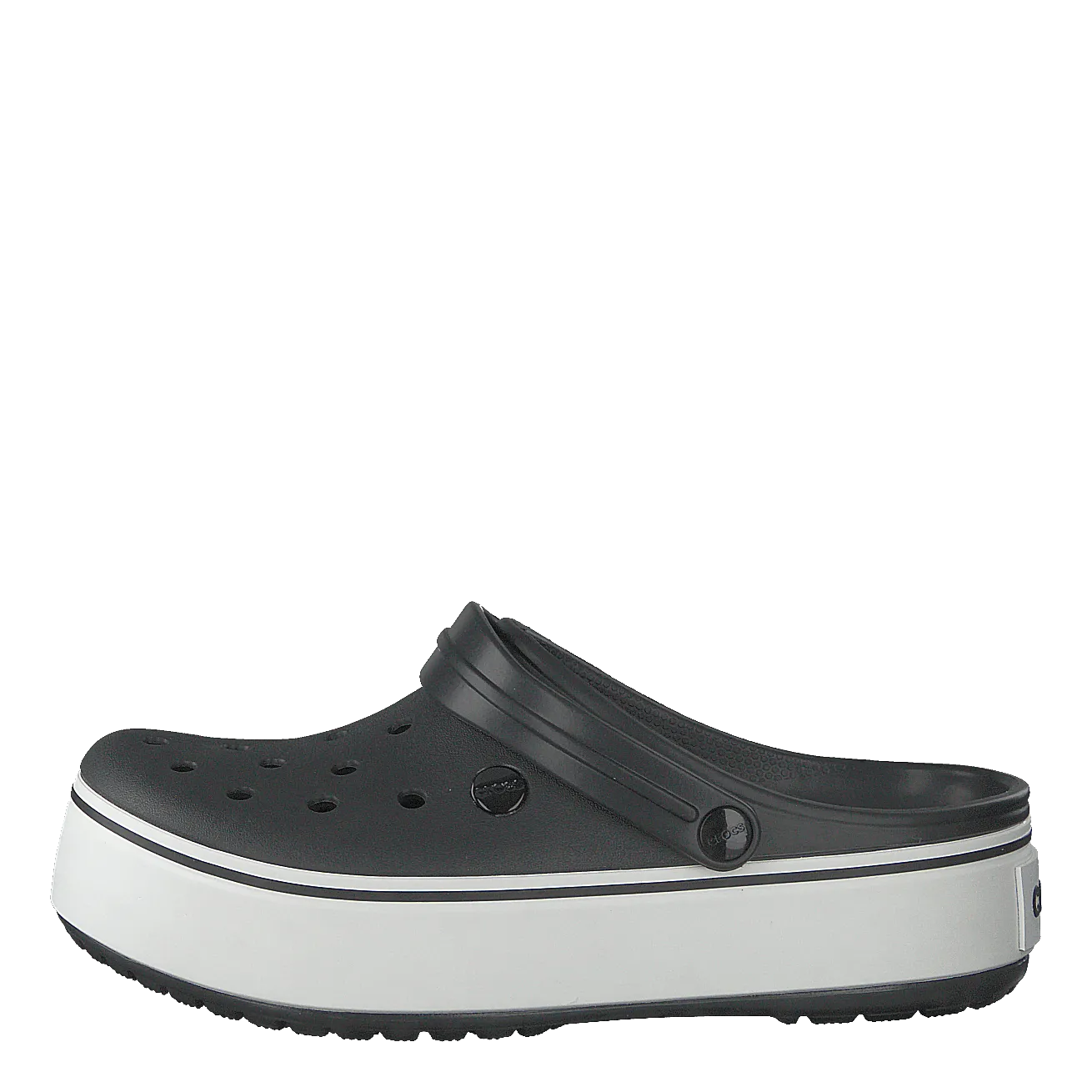 Crocband Platform Clog Black/white