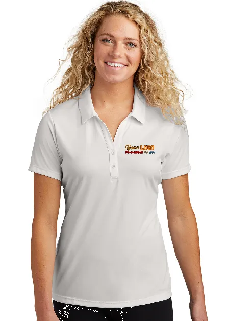 Custom Embroider Personalized Ladies Polo Shirt - Sport-Tek LST550 PosiCharge Competitor Performance Polo - Max 4in by 4in Embroidery Logo